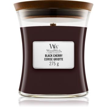 Woodwick Black Cherry vonná sviečka s dreveným knotom 275 g