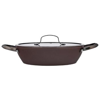 Valdinox Plytký kastról s pokrievkou Stripes 28 cm, 3,2 l