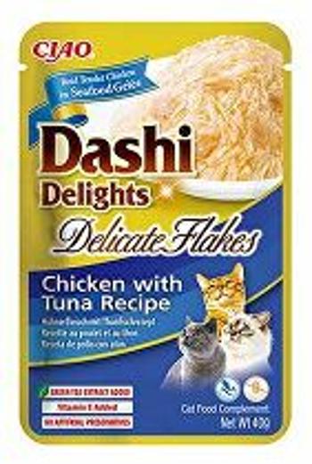 Churu Cat Dashi Delights Deli Flakes Chick & Tuna 40g 3 + 1 ZADARMO