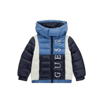 Guess  HOODED PADDED JACKET  Bundy Modrá