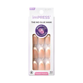 KISS Samolepící nehty ImPRESS Nails - Everlasting 30 ks