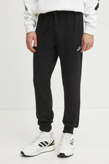 Tepláky adidas Feelcozy čierna farba, jednofarebné, JE3854