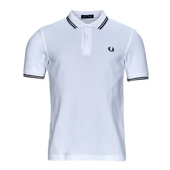 Fred Perry  TWIN TIPPED FRED PERRY SHIRT  Polokošele s krátkym rukávom Biela