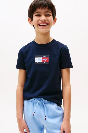 Tričko Tommy Hilfiger tmavomodrá farba, KB0KB09725