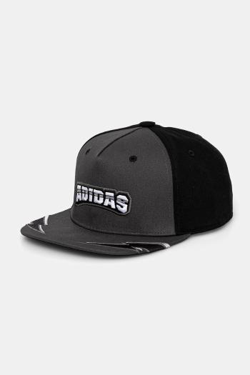 Šiltovka adidas Originals FLATBRIM CAP čierna farba, s nášivkou, JW3988
