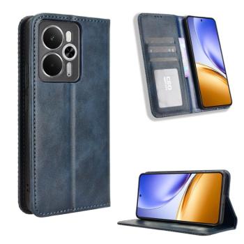 BUSINESS Peňaženkový kryt pre Realme 14 5G modrý