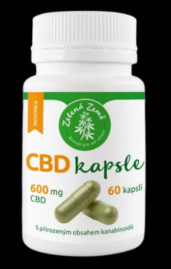 ZELENÁ ZEMĚ CBD kapsule 600mg 60 kapsúl