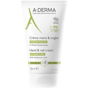 A-DERMA Hydratačný krém na ruky a nechty 50 ml (3282770154276)