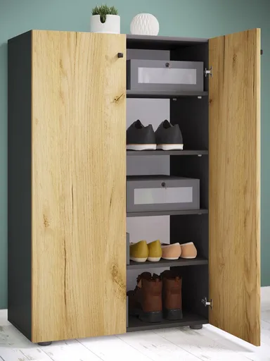 VCM Botník Lona XL 5dílný, antracitový