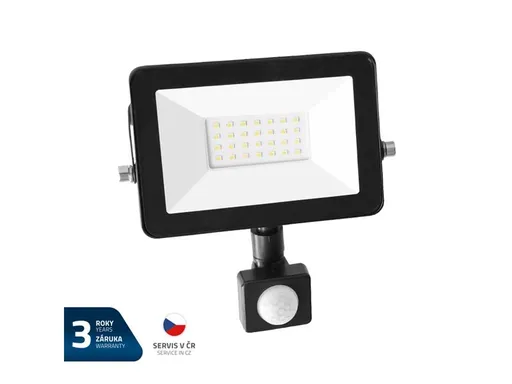 LED reflektor GETI GLF20P 20W s PIR čidlom