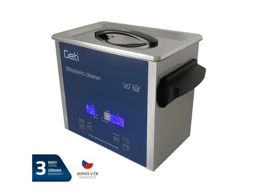 Ultrazvuková čistička GETI GUC 03B 3L nerez