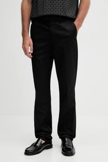 Nohavice Michael Kors čierna farba, strih chinos, CT53054HVS