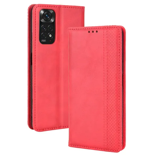 BUSINESS Peňaženkový kryt pre Xiaomi Redmi Note 11 / Note 11S červený
