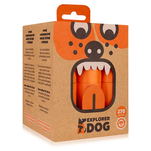 EXPLORER DOG Vrecká recyklované na psie exkrementy 270 ks