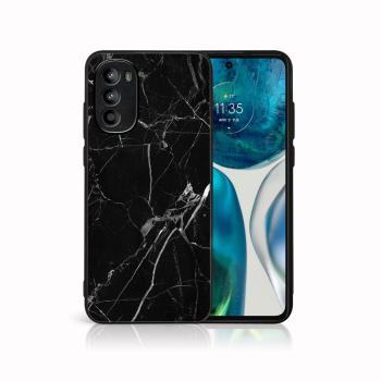 MY ART Ochranný obal Motorola Moto G52 BLACK MARBLE (142)