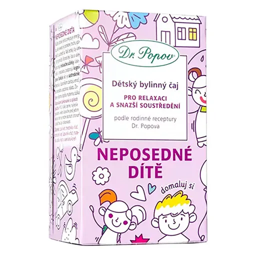 DR. POPOV Detský bylinný čaj neposedné dieťa 20 x 1.5 g
