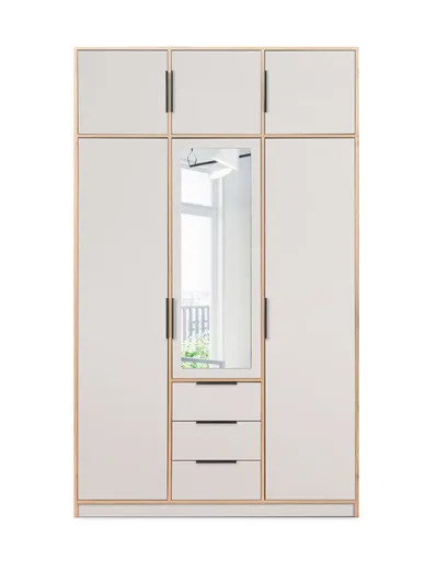 ArtStol Šatníková skriňa s nadstavcom LATI D3 | dub wotan/kašmír