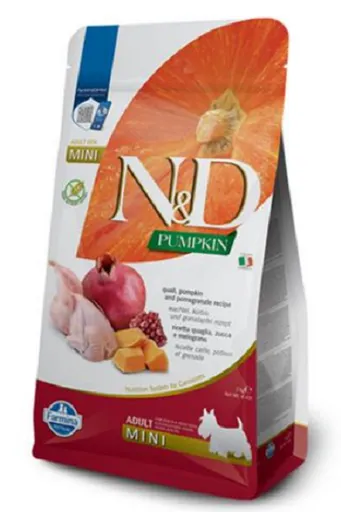 Farmina N&D dog PUMPKIN (GF) adult, prepelica a granátové jablko granule pre psy 2kg
