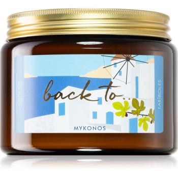 FARIBOLES Back to Mykonos vonná sviečka 400 g