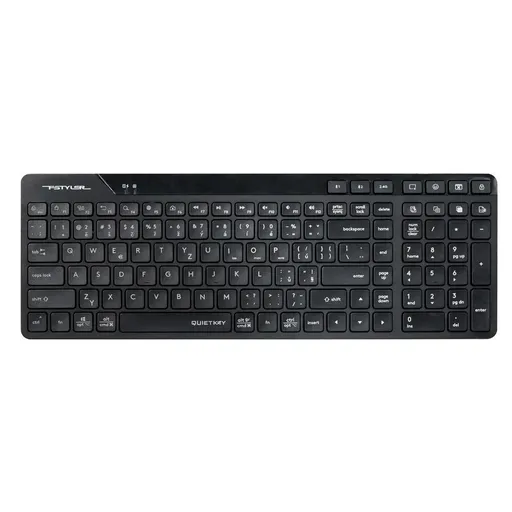 A4tech FStyler FBK27C AS, bezdrôtová Dual mode Bluetooth+2, 4G klávesnica, CZ, čierna