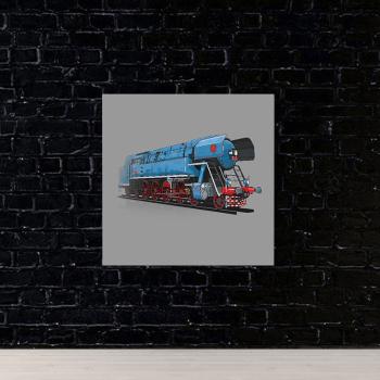 Obraz Parný rušeň Papgáj (Rozmer obrazu: 70x70)