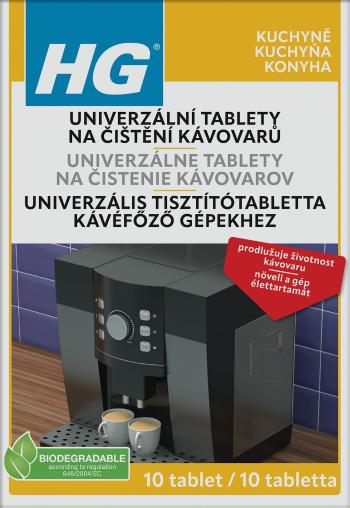 Čistič kávovarů HG Univerzální tablety na čištění kávovarů 10 ks