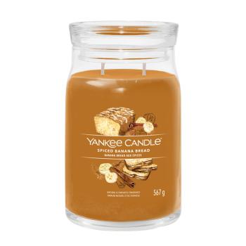 Yankee Candle Aromatická sviečka Signature sklo veľké Spiced Banana Bread 567 g