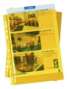 Obal A4 "U" E45 žltý eurozáves 40mic 100ks