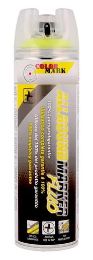 COLOR MARK ALLROUND MARKER FLUO 360°- Značkovací sprej s 360° ventilom fluorescenčná žltá, 0,5 L