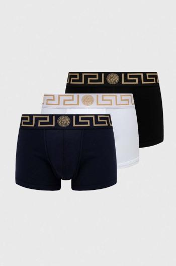 Boxerky Versace 3-pak pánske, tmavomodrá farba, AU10326 A232741