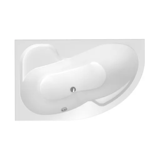 Asymetrická vaňa Laguna Fortuna Plus 160x100 cm akrylát ľavá FO1600LPLUS