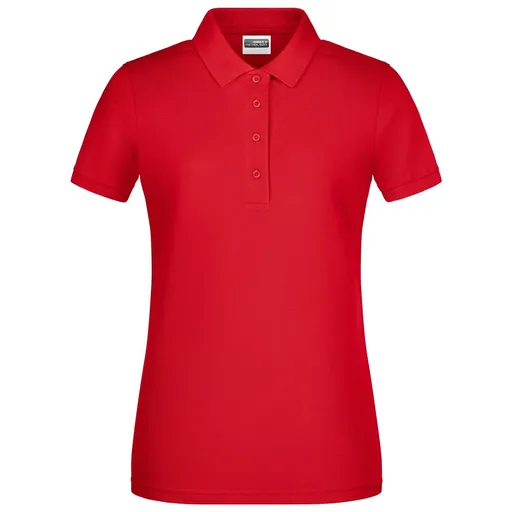 James & Nicholson (Daiber) Dámska polokošeľa z biobavlny 8009 - Červená | M