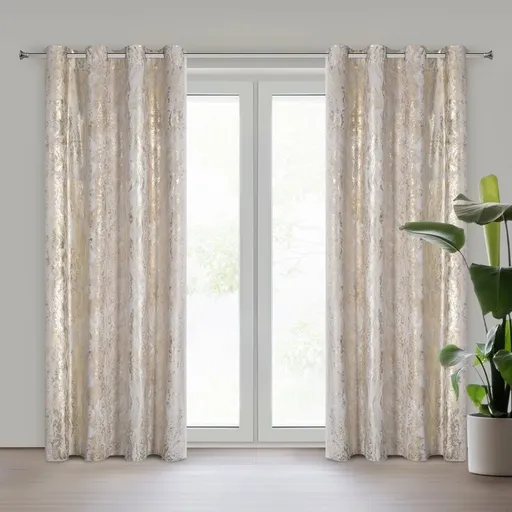 ArtFir Záves SOFI K | krémová/zlatá 135 x 250 cm