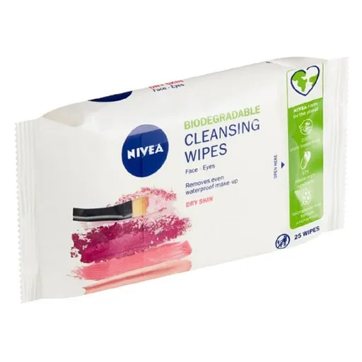 NIVEA Jemné čistiace pleťové obrúsky 3v1 25 ks