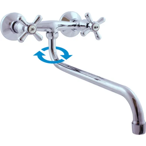 RAV SLEZÁK Morava drezová batéria s otočným ramienkom 150 mm chróm mk101.5/22 MK101.522