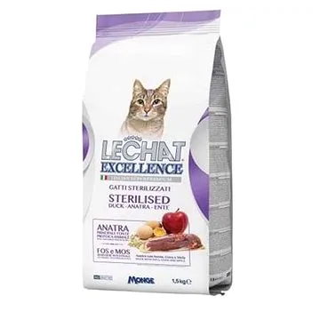 Monge Lechat Excellence Sterilized kačacie superprémiové krmivo 1,5 kg (8009470059831)