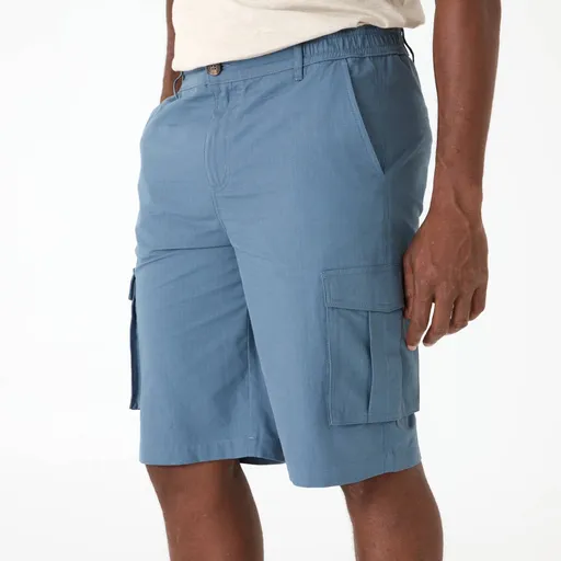 Cargo bermudy s pružným pásom na bokoch