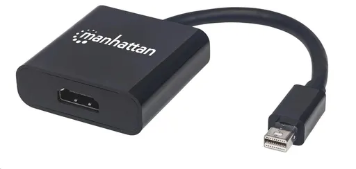 MANHATTAN Adapter mini DP na HDMI, aktívny, čierna