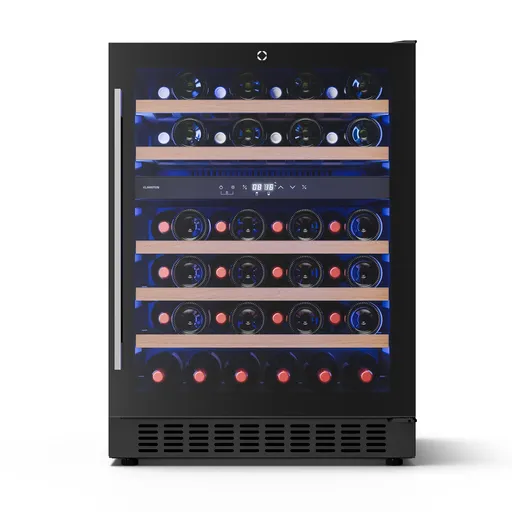 Klarstein Illuminosa podpultová chladnička na víno | Dvojzónová | 129 litrov | 46 fliaš | 60 cm