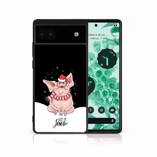 MY ART Kryt s vianočným dizajnom Google Pixel 6a LET IT SNOW (075)