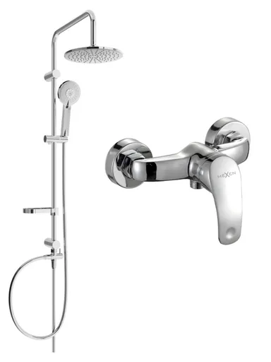 MEXEN/S - Carl sprchový stĺp vrátane sprchovej batérie Fabia, chróm 746540240-00