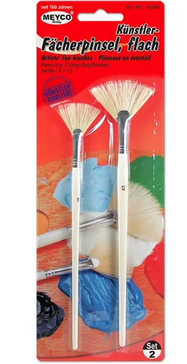 MEYCO - Prírodné vejárové štetce č. 8 a 12