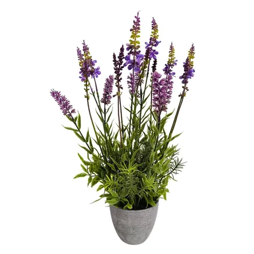Umelá Levanduľa v kvetináči, 43 cm