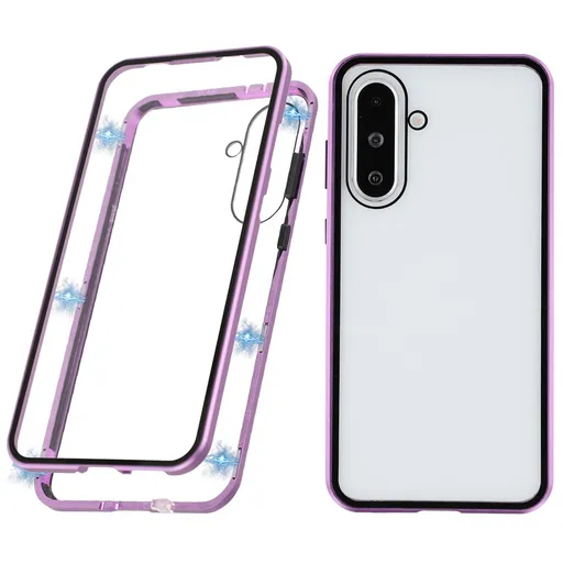 Magnetický kryt 360 pre Samsung Galaxy A56 fialový