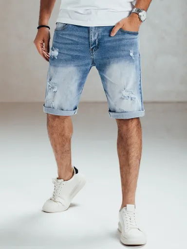 Pánske modré rifľové kraťasy Dstreet SX2560