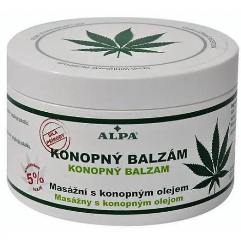 Alpa konopný balzam masážny s mentolom 250 ml