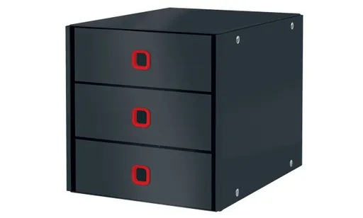 LEITZ Zásuvkový box Click&Store COSY, 3 zásuvky, zamatovo šedá