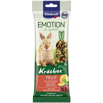 Vitakraft pochúťka pre králiky Kräcker Emotion ovocie 2 ks (4008239314772)