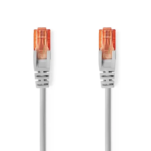 Nedis CCGL85230GY150 - Sieťový kábel CAT6 U/UTP | RJ45 Zástrčka - RJ45 Zástrčka | 15.00 m | Okrúhly | PVC | Šedá