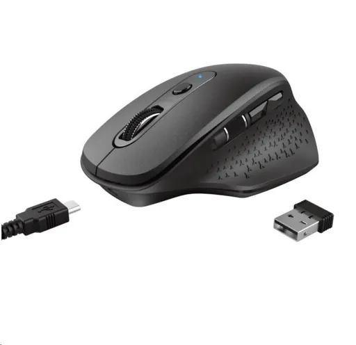 TRUST bezdrôtová Myš Ozaa Rechargeable Wireless Mouse - black